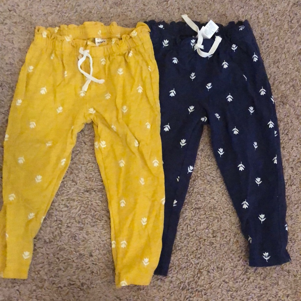 Super cute toddler girls draw string pants